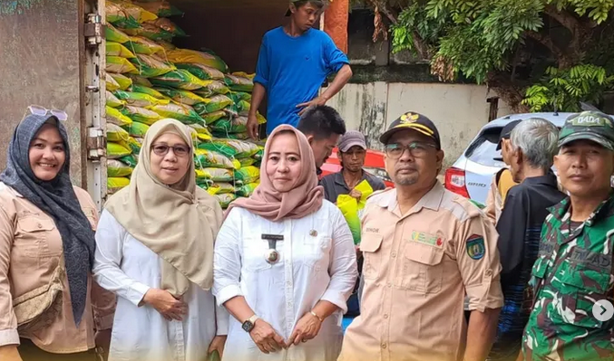 Gerakan Pangan Murah (GPM) di Gedung Balai Karya Kelurahan Prabumulih Pasar II Kota Prabumulih